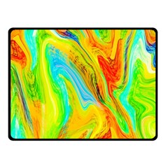 Happy Multicolor Painting Fleece Blanket (Small)