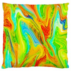 Happy Multicolor Painting Standard Flano Cushion Case (Two Sides)