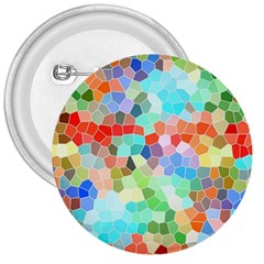 Colorful Mosaic  3  Buttons by designworld65