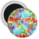 Colorful Mosaic  3  Magnets Front