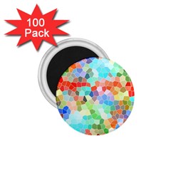 Colorful Mosaic  1 75  Magnets (100 Pack)  by designworld65