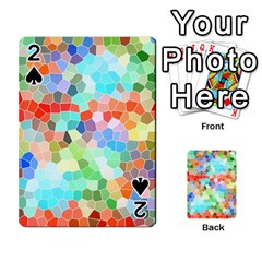 Colorful Mosaic  Playing Cards 54 Designs  by designworld65