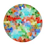 Colorful Mosaic  Round Ornament (Two Sides)  Front