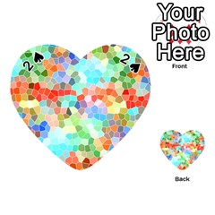 Colorful Mosaic  Playing Cards 54 (heart)  by designworld65