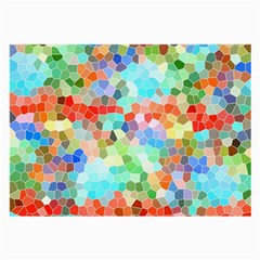 Colorful Mosaic  Large Glasses Cloth by designworld65