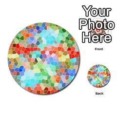 Colorful Mosaic  Multi-purpose Cards (round)  by designworld65