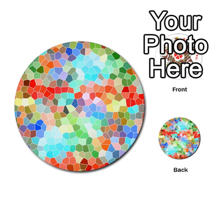 Colorful Mosaic  Multi-purpose Cards (Round) 