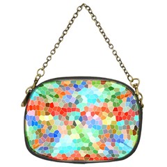 Colorful Mosaic  Chain Purses (one Side)  by designworld65