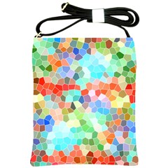 Colorful Mosaic  Shoulder Sling Bags by designworld65