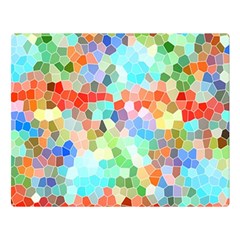 Colorful Mosaic  Double Sided Flano Blanket (large) 