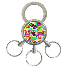 Irritation Colorful Dream 3-ring Key Chains by designworld65