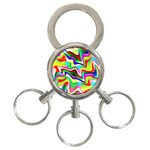 Irritation Colorful Dream 3-Ring Key Chains Front