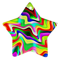 Irritation Colorful Dream Star Ornament (two Sides)  by designworld65