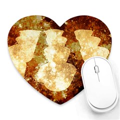 Sparkling Lights Heart Mousepads by yoursparklingshop