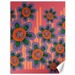 Colorful Floral Dream Canvas 36  X 48   by DanaeStudio