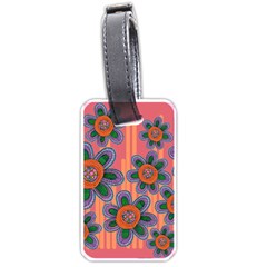 Colorful Floral Dream Luggage Tags (one Side)  by DanaeStudio