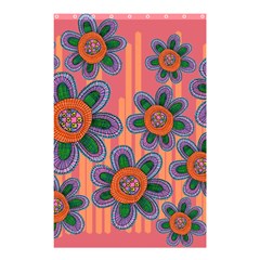 Colorful Floral Dream Shower Curtain 48  X 72  (small)  by DanaeStudio