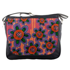 Colorful Floral Dream Messenger Bags