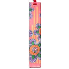 Colorful Floral Dream Large Book Marks by DanaeStudio