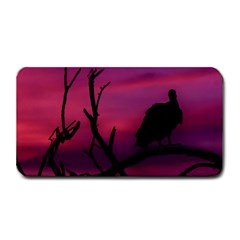 Vultures At Top Of Tree Silhouette Illustration Medium Bar Mats by dflcprints