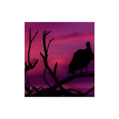 Vultures At Top Of Tree Silhouette Illustration Shower Curtain 48  X 72  (small)  by dflcprints