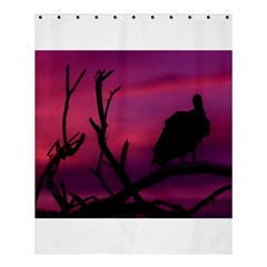 Vultures At Top Of Tree Silhouette Illustration Shower Curtain 60  X 72  (medium)  by dflcprints