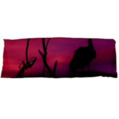 Vultures At Top Of Tree Silhouette Illustration Body Pillow Case (dakimakura) by dflcprints