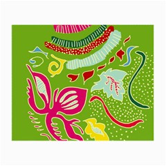 Green Organic Abstract Small Glasses Cloth (2-Side)