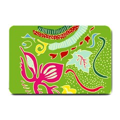 Green Organic Abstract Small Doormat 