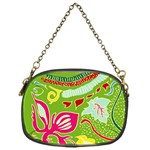 Green Organic Abstract Chain Purses (One Side)  Front