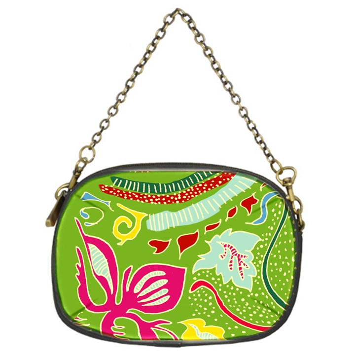 Green Organic Abstract Chain Purses (One Side) 