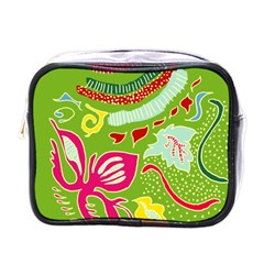 Green Organic Abstract Mini Toiletries Bags