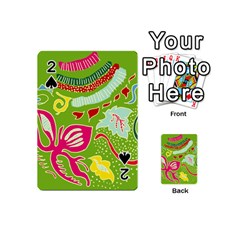 Green Organic Abstract Playing Cards 54 (Mini) 