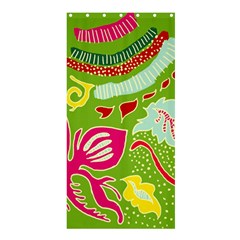 Green Organic Abstract Shower Curtain 36  x 72  (Stall) 