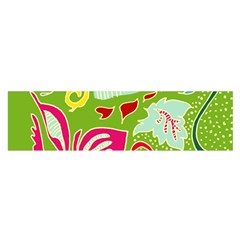 Green Organic Abstract Satin Scarf (oblong) by DanaeStudio