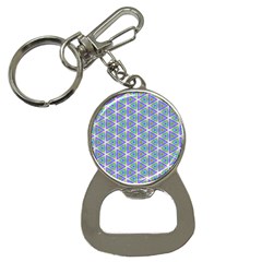 Colorful Retro Geometric Pattern Bottle Opener Key Chains by DanaeStudio