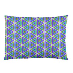 Colorful Retro Geometric Pattern Pillow Case by DanaeStudio