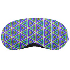 Colorful Retro Geometric Pattern Sleeping Masks by DanaeStudio