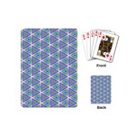 Colorful Retro Geometric Pattern Playing Cards (Mini)  Back