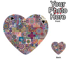 Ornamental Mosaic Background Playing Cards 54 (heart)  by TastefulDesigns