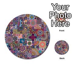 Ornamental Mosaic Background Multi-purpose Cards (round)  by TastefulDesigns