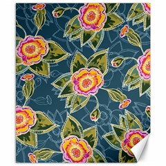 Floral Fantsy Pattern Canvas 8  X 10  by DanaeStudio