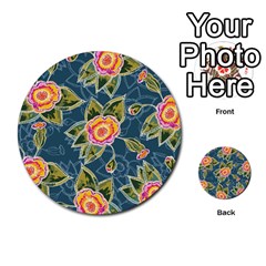 Floral Fantsy Pattern Multi-purpose Cards (round)  by DanaeStudio