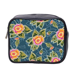 Floral Fantsy Pattern Mini Toiletries Bag 2-side by DanaeStudio