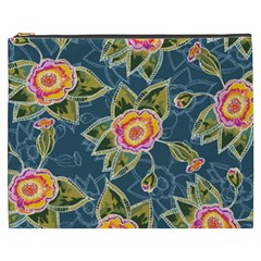 Floral Fantsy Pattern Cosmetic Bag (xxxl)  by DanaeStudio