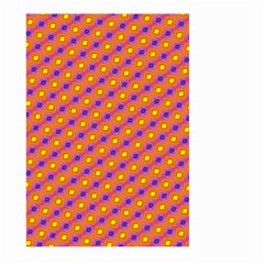 Vibrant Retro Diamond Pattern Large Garden Flag (two Sides) by DanaeStudio