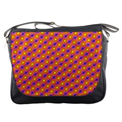 Vibrant Retro Diamond Pattern Messenger Bags