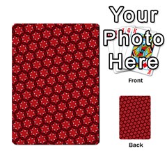 Red Passion Floral Pattern Multi-purpose Cards (rectangle)  by DanaeStudio