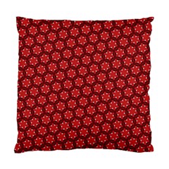 Red Passion Floral Pattern Standard Cushion Case (two Sides) by DanaeStudio