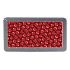 Red Passion Floral Pattern Memory Card Reader (mini) by DanaeStudio